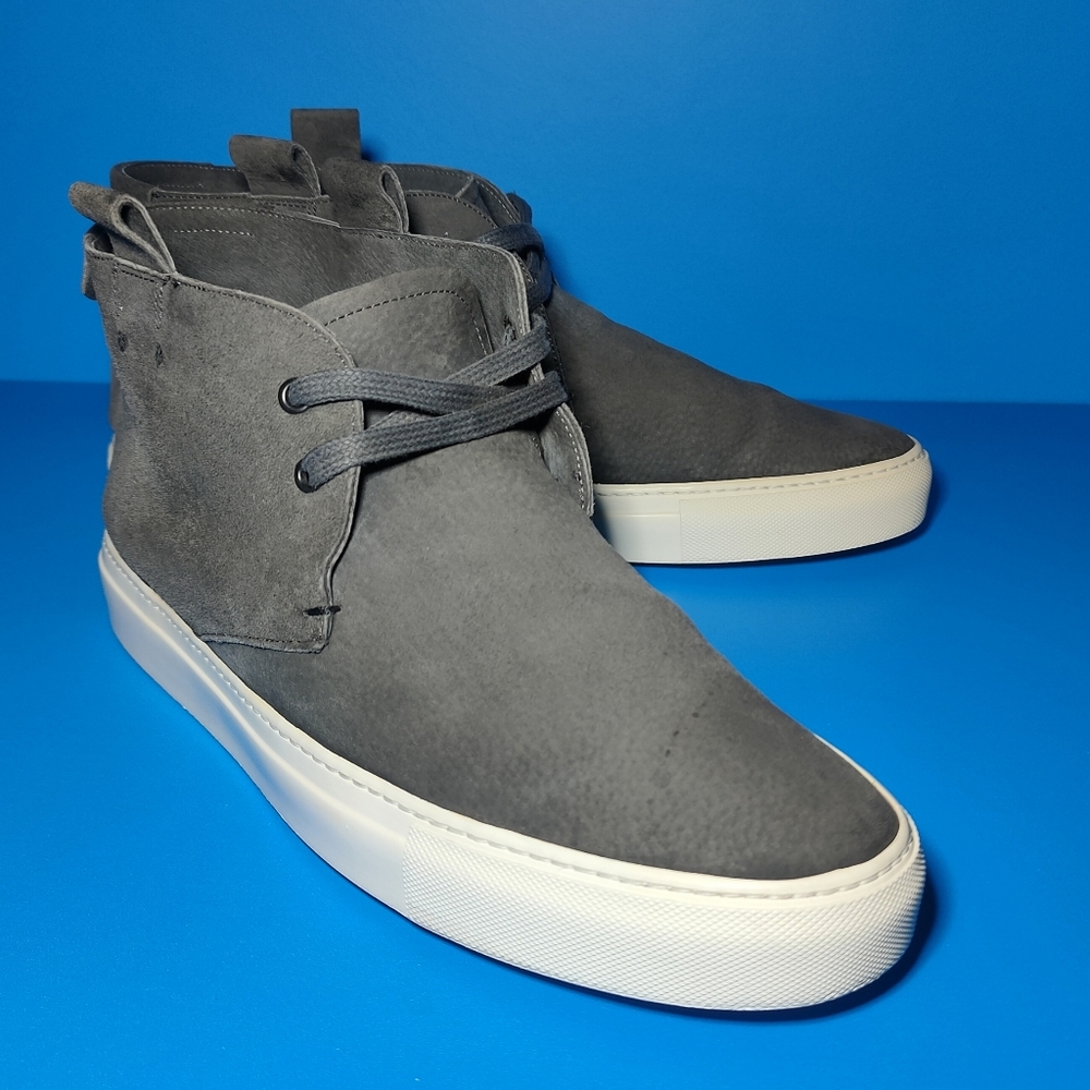 YSL YVESSAINT LAURENT Mens GRAY SUEDE CHUKKA DESERT BOOT SNEAKER SIZE 12.5 US